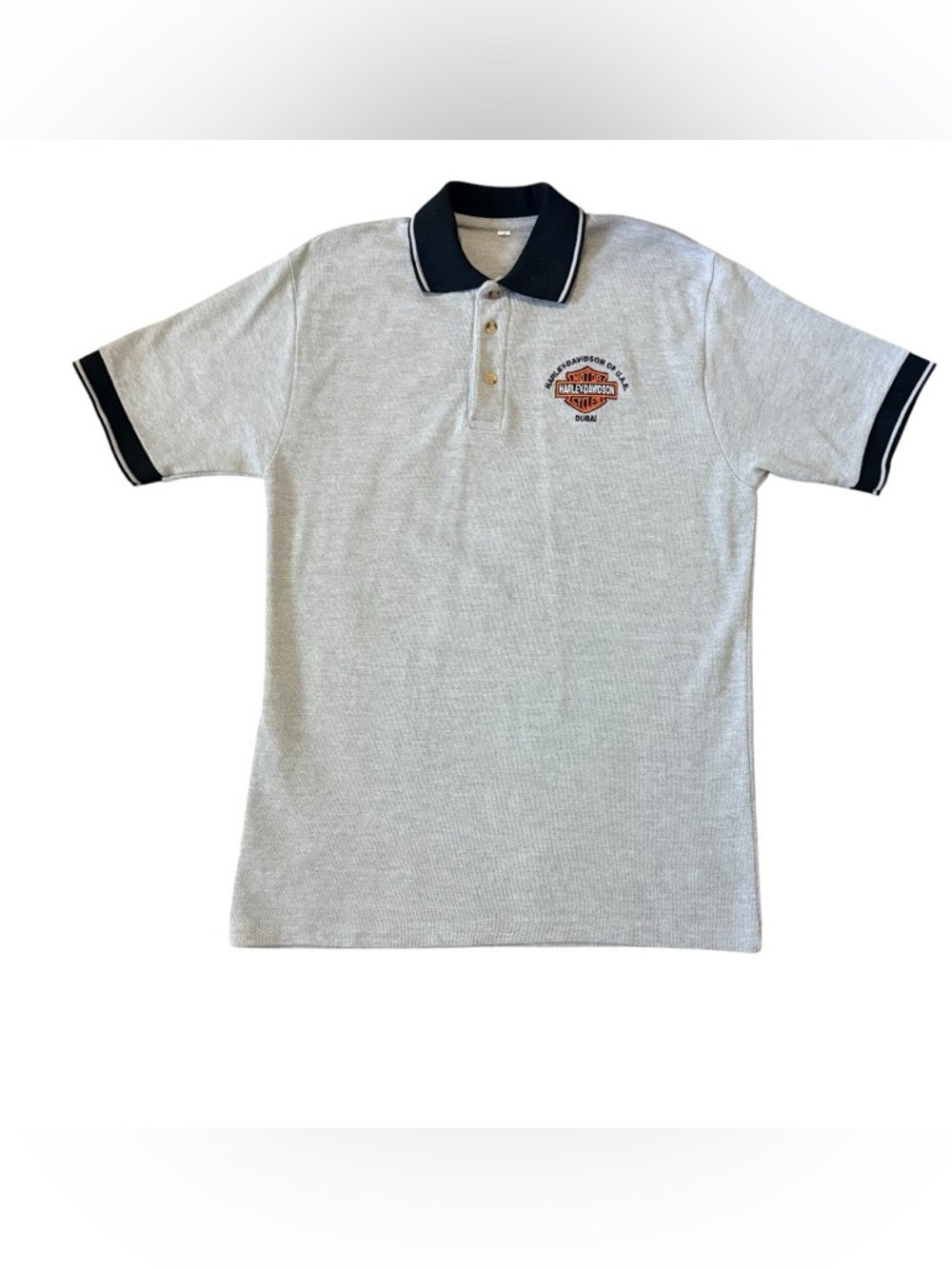 Harley-Davidson Of UAE,Dubai Light Gray Polo Shirt Size Medium